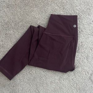 Lululemon Maroon Leggings Size 4